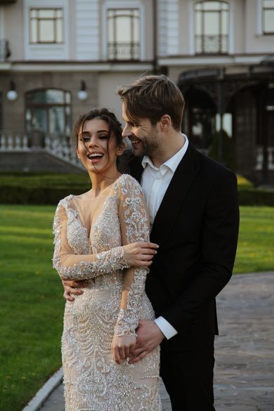 couple, glamour, wedding