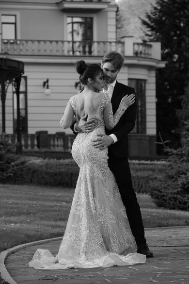 couple, blackandwhite, wedding