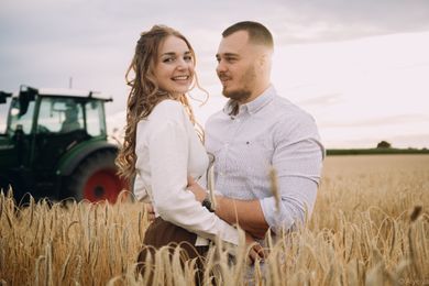 couple, nature, portrait, family