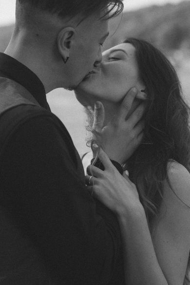 couple, blackandwhite