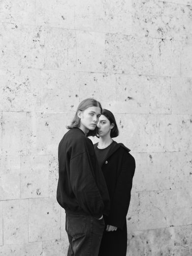 couple, blackandwhite, film, portrait, fashion