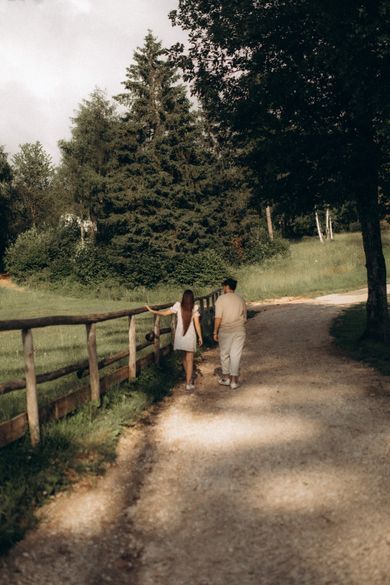couple, nature, portrait, content