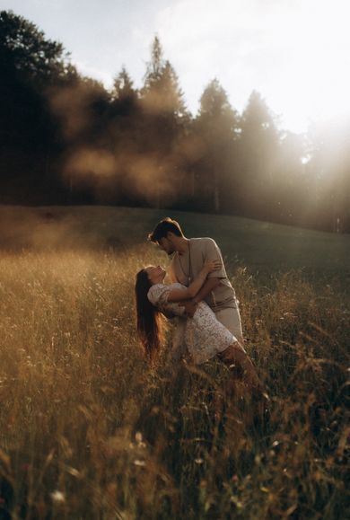 couple, nature, content