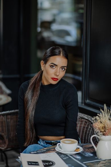 portrait, glamour, street, fashion