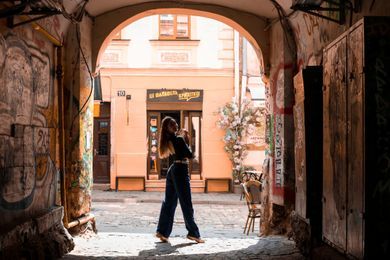 couple, street, ukraine, portrait, content