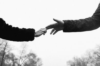 couple, blackandwhite