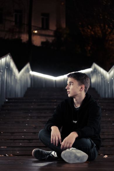 street, portrait, content