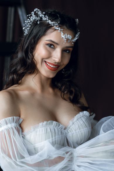 couple, wedding, portrait