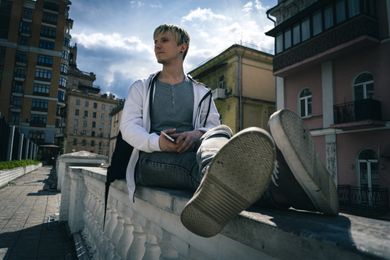 street, portrait, content