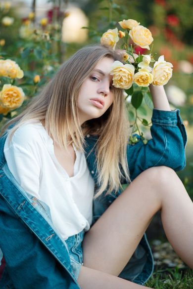 nature, portrait, content, fashion