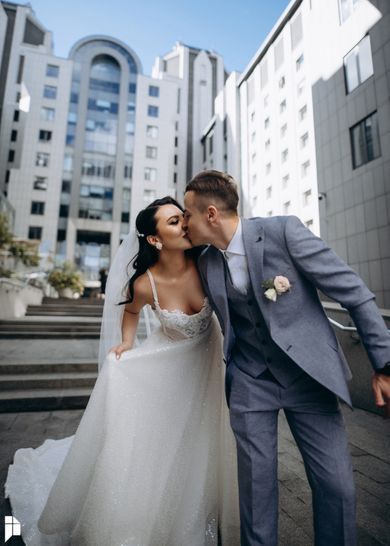 couple, wedding, family