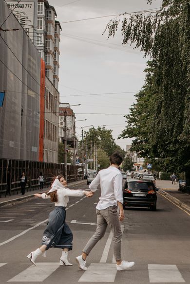 couple, street