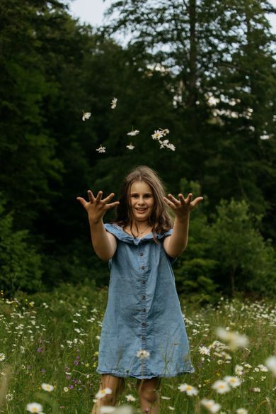 children, nature, portrait