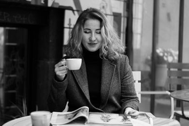 blackandwhite, street, portrait, food