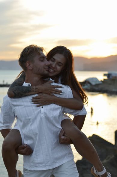 couple, nature, wedding, family