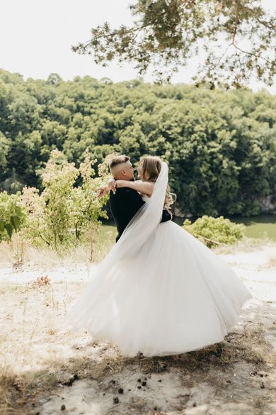 couple, nature, wedding, family