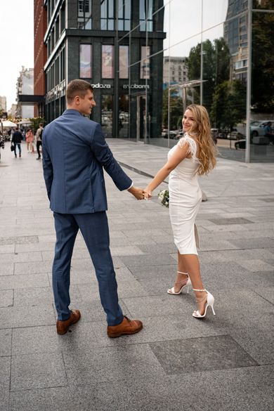 couple, street, wedding, portrait, family