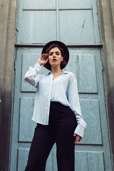 portrait, content, fashion