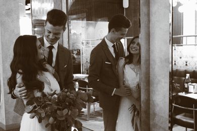 couple, portrait, blackandwhite, wedding, family