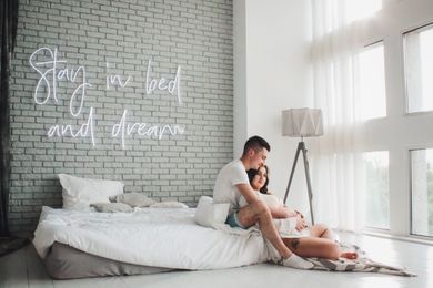 couple, portrait, content, maternity, family