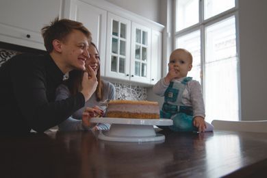 portrait, children, baby, family