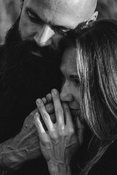 couple, content, blackandwhite, family