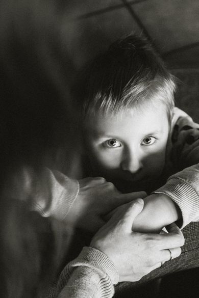 portrait, blackandwhite, children, family
