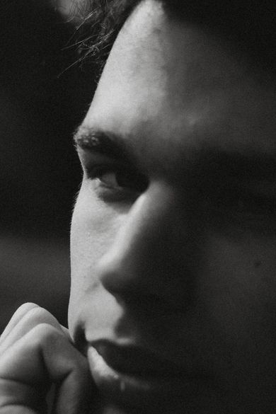 portrait, content, blackandwhite