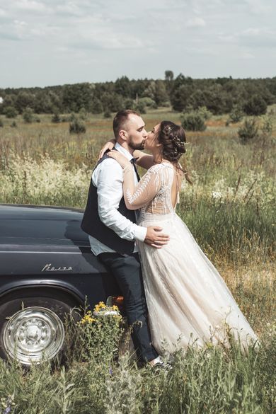 couple, wedding, family, portrait