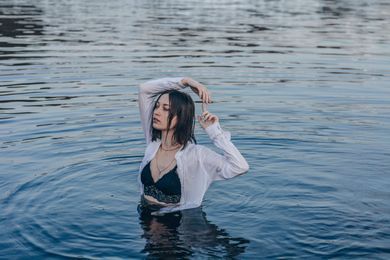 glamour, portrait, content, fashion