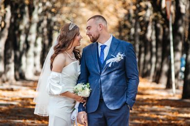 couple, wedding, family
