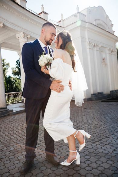 couple, wedding, family