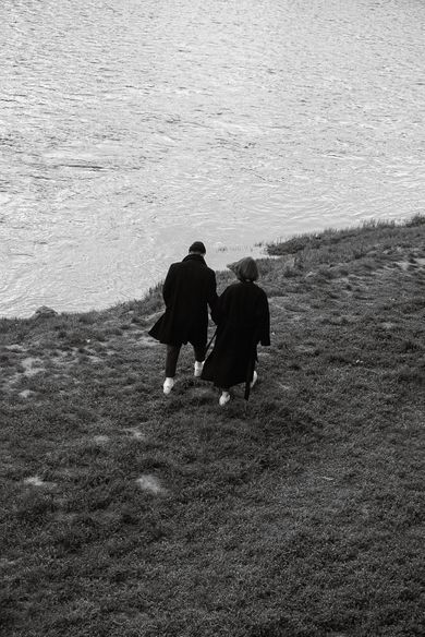 couple, blackandwhite