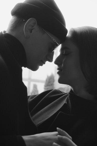 couple, blackandwhite
