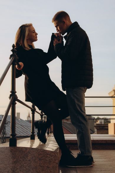 couple, street, ukraine