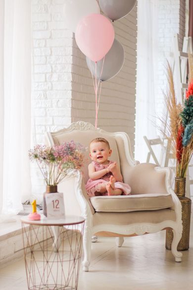 portrait, baby, family