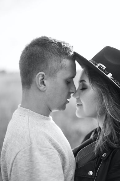 couple, blackandwhite