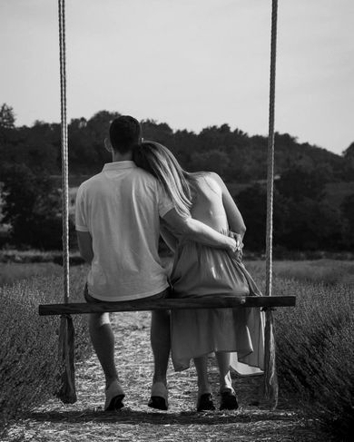 couple, blackandwhite