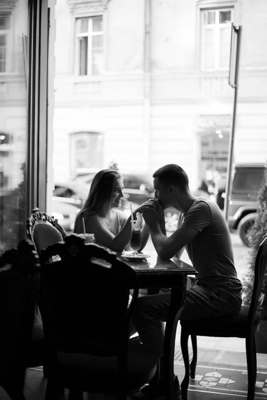 couple, blackandwhite