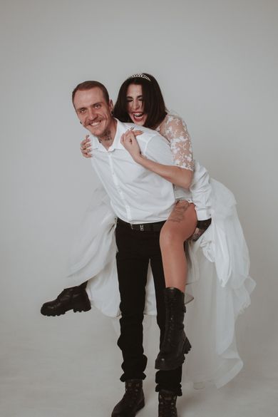 couple, wedding, family, portrait