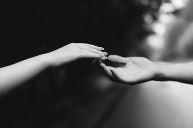 couple, blackandwhite
