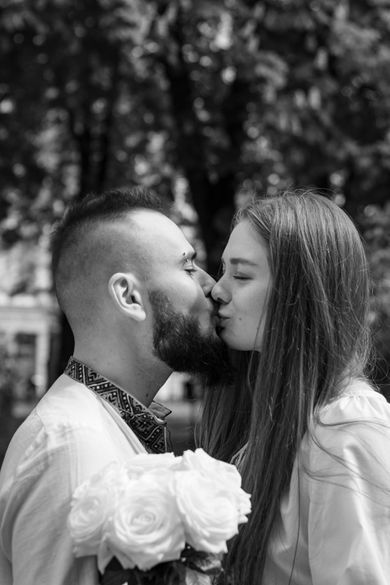 couple, blackandwhite, wedding, family