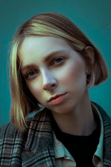 portrait, content, street