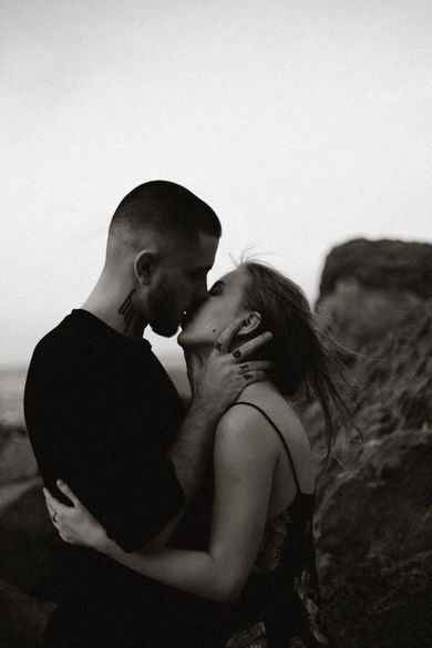 couple, blackandwhite