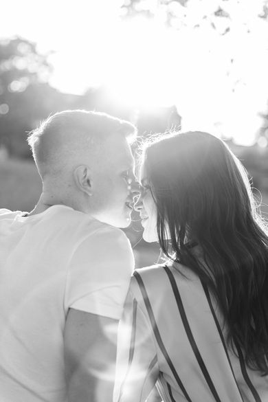 couple, blackandwhite