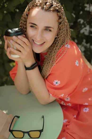 portrait, content, food