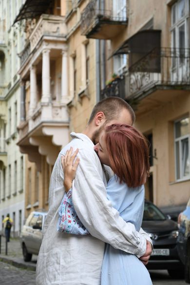 couple, ukraine, wedding, portrait