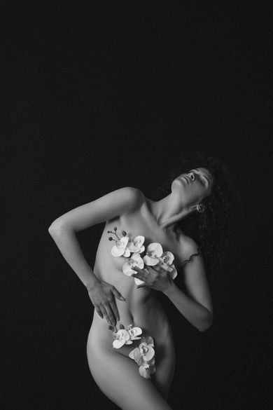boudoir, blackandwhite, portrait