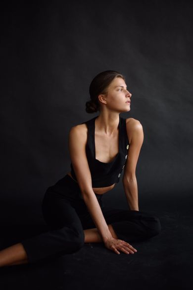 portrait, content, fashion