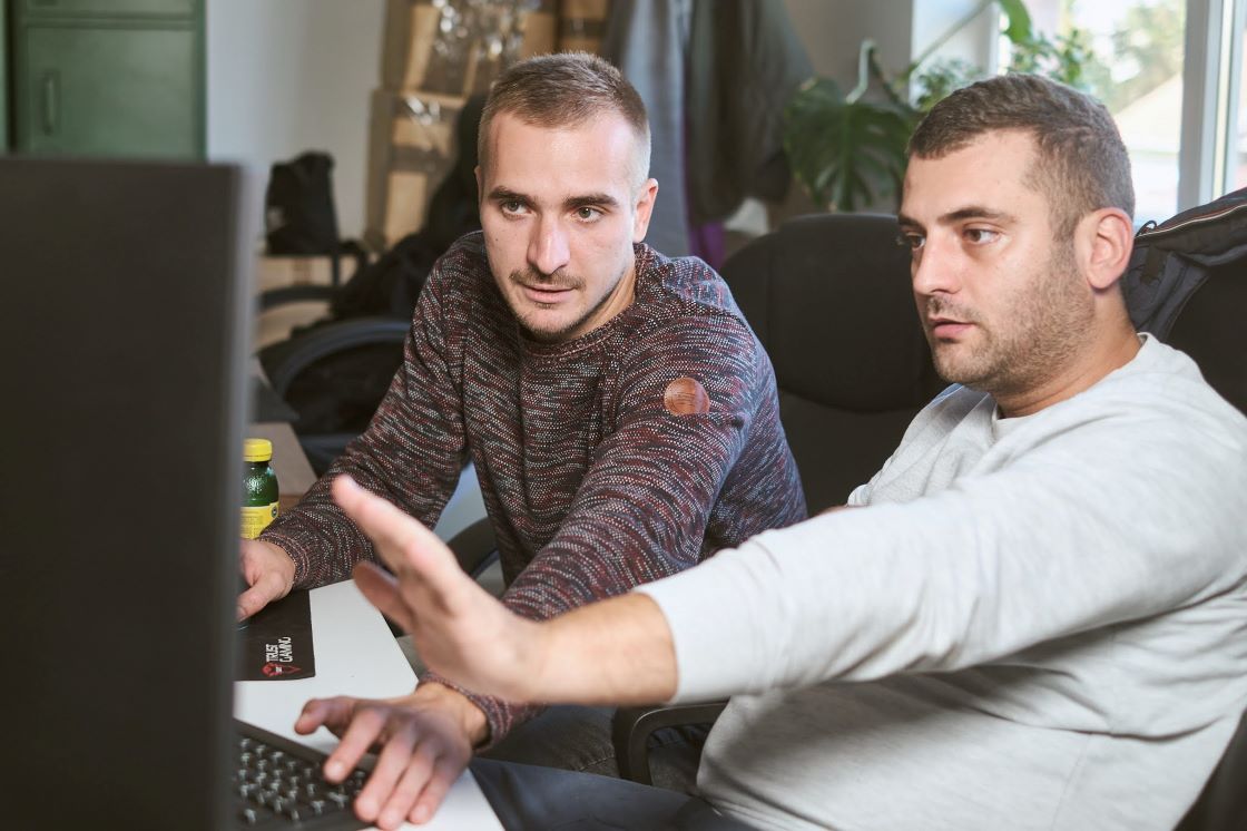 Ivan and Igor working on our Saas platform